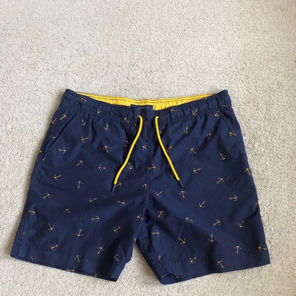 Tommy Hilfiger Blue and Yellow Swim Trunks